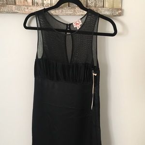AKA New York Women’s 100% Silk Flapper Dress Black